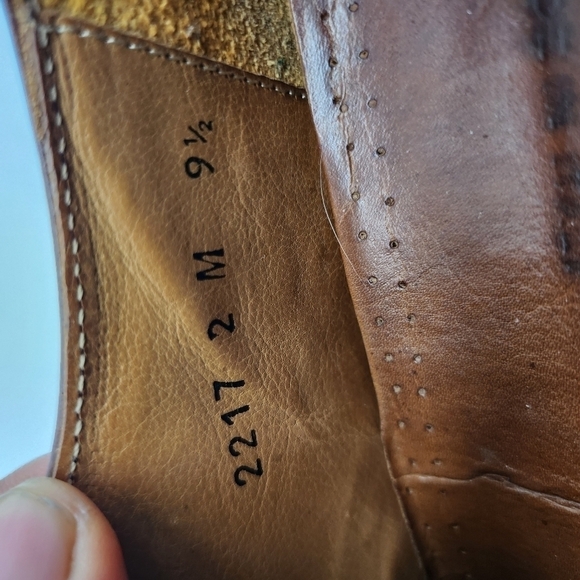 Adolfo Oxford Lace Up Shoes Men's Size 9.5M Brown - Picture 9 of 16